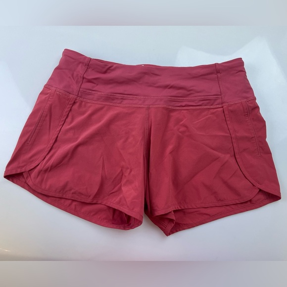 Lululemon Red Athletic Shorts N274-9 - Picture 2 of 7